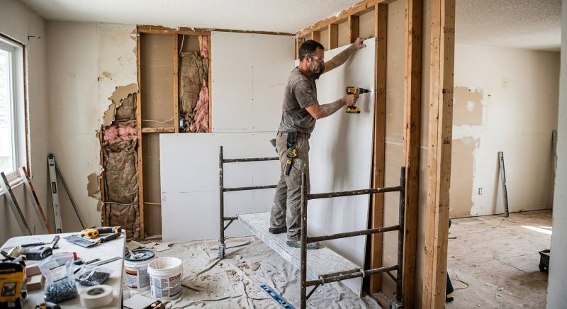 Bedroom Drywall Installation in Olathe, KS