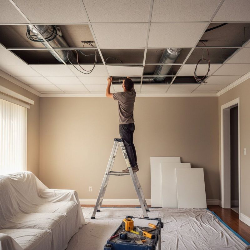 Local Ceiling pros at work